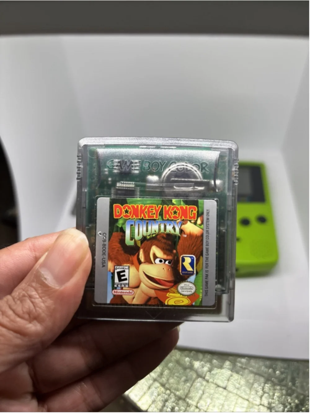 Game Boy Color - Kiwi Lime Green With 3 Games. Everything Is Tested/ Plays fine